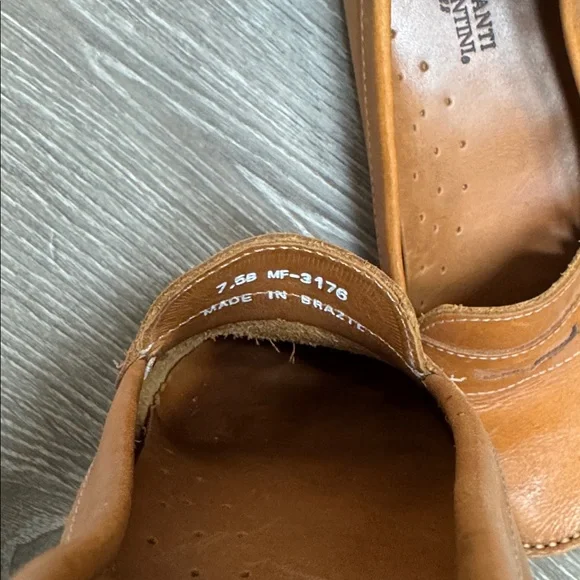 Mercanti Fiorentini Women 7.5 Brown Leather Loafers - Picture 7 of 7